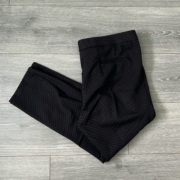 Black Patterned Office Pant - Picture 1 of 5